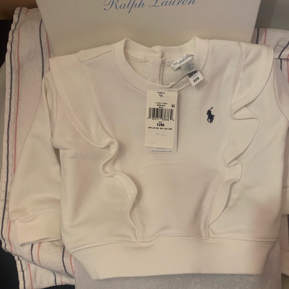 Ralph Lauren White Sweatshirt NWT